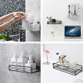 Set of 2 Bathroom kitchen Punch rack , multifuctional shampoo &  accessories holder. 