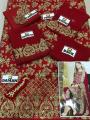 New Women Embroidered Suit Latest Collection Wedding Wear Party Wear Suit Un-stitched. 