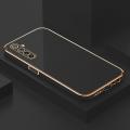 For Realme6 Case, Fashion INS Electroplated Bling Girl Boy Couples Straight Side Simple Soft TPU Phone Back Cover Case For Realme 6. 