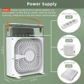 Mini Air Cooler - Portable Air Conditioner Fan | USB Evaporative Cooler & Humidifier | Personal Space Cooling Fan for Home, Office & Desk. 
