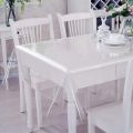 6 Seater Table cover (5X7.5 Ft) Clear/Transparent  dining Table cloth Protector Waterproof/Oil-Proof Rectangle Easy Clean Table Cover For Kitchen Dining Table, Family Gathering Party Holidays. 