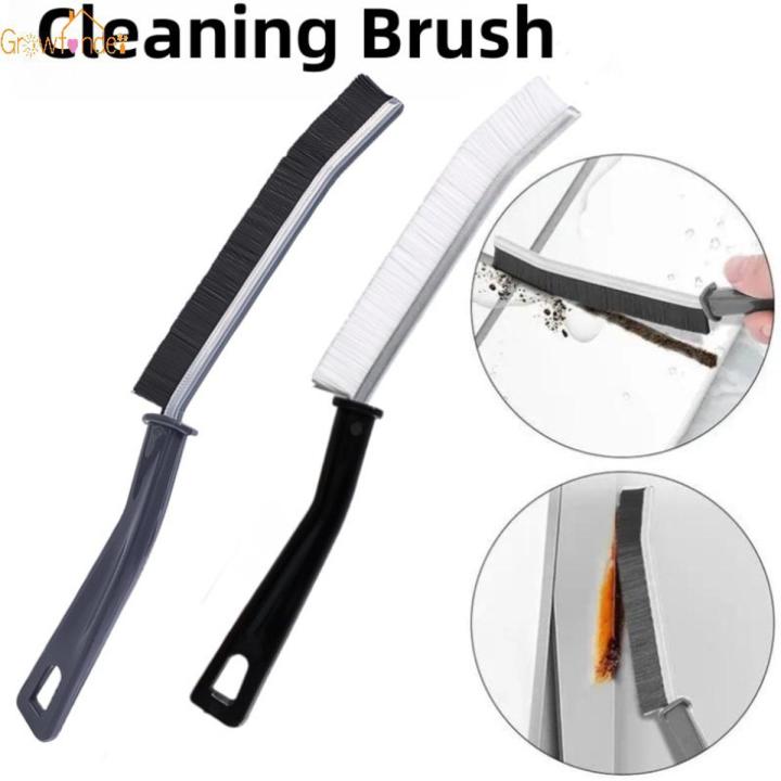 Exquisite Durable Minimalist Colors Long Handle Grout Cleaner Brush Useful Multifunctional Tile Joints Scrubber Stiff Bristles Small Crevice Household Cleaning Nylon Brushes