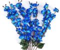 Artificial Flowers For Home Decor Office Decor Decoration Blossom Bunch All pictures are Original Blue. 