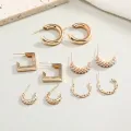 10-Piece Women’s Earrings Set – Butterfly Hollow, Plated Dangle, Tassel, Vintage Pearl & Twist Hoop Styles. 