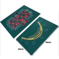 Durable Felt Cloth Game Tablecloth Double-sided Roulette Blackjack Poker Table Top 60*90CM Casino Table Mat Chess&Card Room. 
