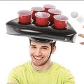 Original Official Hat Pong | Original Bear Pong Game | Premium Quality | 2 Inflatable Hats | 12 Red Cups | 2 Balls | Drinking Game | Party Game | Home Party | OriginalCup UK IMPORT. 