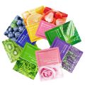 Pack of 10 Fruit Plant Extract Moisturizing Brighten Facial Sheet MaskS Hydrating, Radiance Boost, Calming, Skin Care Sheet Masks (RANDOM). 