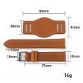 Retro Handmade Men's Wrist Watch Band 18mm 19mm 20mm 21mm 22mm Leather Cuff Watch Strap Business Watch Band Universal. 