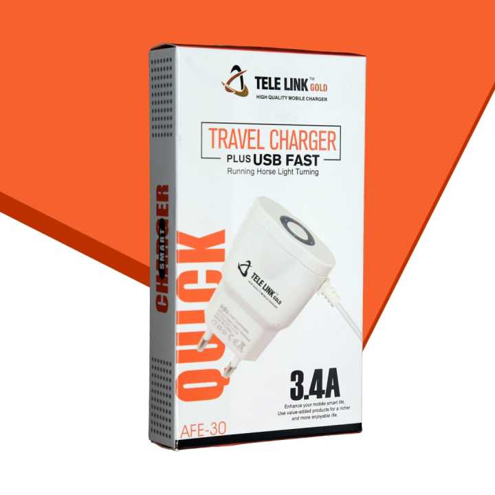 Tele Link Fast Charger 3.4A | High Speed Charger | Fast Charging