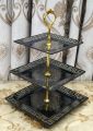 Three Tier Serving Platter in Melamine | 3-Tier Melamine Cupcake Stand | Dessert Stand, Cupcake Stand, Tea Party, Serving Platter for Wedding Birthday Party. 