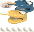 MS - 2 in 1 Dumpling Samosas Maker Ghughra Momos Maker Machine, Dumpling Skin Press Mould for Momos Making,Dumpling Maker Mould Machine, Dumpling Making Tool with Dumpling Puri Maker - 1 Piece. 