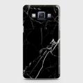 Samsung_ Galaxy A5 2015 - Black Modern Classic Marble Printed Hard Case. 