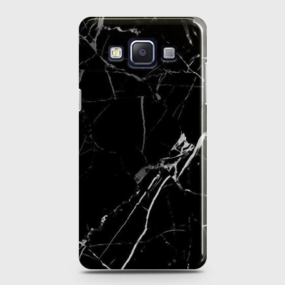 Samsung_ Galaxy A5 2015 - Black Modern Classic Marble Printed Hard Case