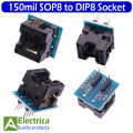 SOP8-SOP16 to DIP8 Wide-body Seat Wide 150mil 200-209mil Programmer SOP8 Adapter Socket for EZP2010 EZP2013 CH341A IC test by Electrica. 
