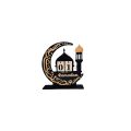 High Quality Moon Castle Advent Calendar Mirror Face Black Ramadan Calendar Ornaments Islamic DIY Eid Mubarak Decor Gifts. 