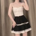 Camisole Womens Summer Elegant All-match Simple New Chic Female Vintage Soft Bow Japanese Style Solid Daily Fashion Leisure. 