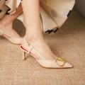 Pure Leather Gold Buckle New Trending Stylish pumps designed with High quality material For Women. 