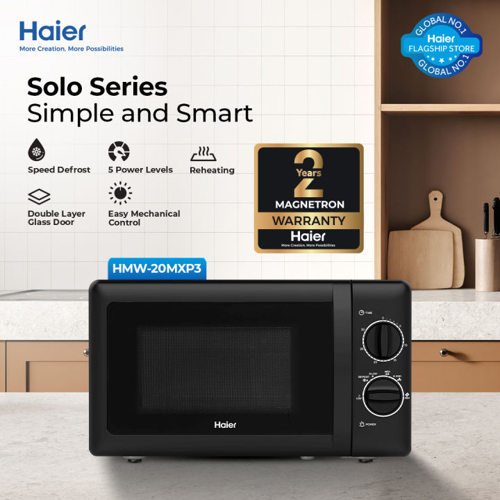 Haier%2020L%20/%20Solo%20/%20HMW-20MXP3%20(%20Alarm%20Signal%20+%20%20Halogen%20Interior%20Light%20+%20Mechanical%20Rotary%20Control%20)%20/%20Microwave%20Oven%20/%20Brand%20Warranty%20-%20Image%202
