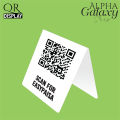 QR Code Display Hood, Acrylic QR Stand, QR Display for Shops, Brand Representative QR Holder, Triangle QR Code Stand, Compact QR Code Display, Pakistan Market QR Display, Alpha Galaxy Shop, Laser Cut QR Code Stand.. 