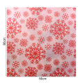 10Pcs/Set Wrapping Tissues Cartoon Pattern Recycled Paper Merry Christmas Snowflake Printed Packaging Paper for Gift. 