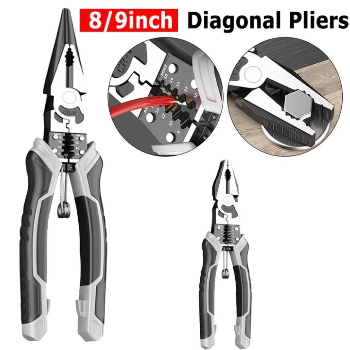 Universal Multifunctional Diagonal Pliers Needle Nose Pliers CRV German extreme Quality Pliers Hardware Tools Wire Cutters Electrician Wire Pliers Hardware Tools Universal Wire Cutters Electrician Wire Pliers