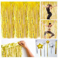Happy Birthday Letter Banner Balloon Set of (Black)+ 3pc Golden Fringe Curtain (3x6 Feet) + HD Metallic Balloons (Black, Red,Gold and Silver) Pack of 60 + 4 Star Balloon(Red,Gold) + 2 Heart Balloon(Red) + Multipurpose Ribbon + 1pc Fairy. 