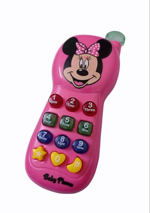 Musical Mobile Baby Phone Cartoon Mobile with Light & Sound Toys for 3+ Children