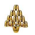 zam zam water glass set best quality 6 pc set golden set. 