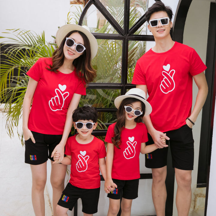 Douyin with the same t parent-child summer clothes 2023 new trendy family clothes short-sleeved T-shirts cotton t-shirts for a family of three