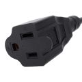 IEC 320 C14 Male to NEMA 5-15R Female Power Cable-1 x PC Power Adapter Cable-Black. 