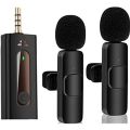 Wireless 3.5mm Lavalier Lapel Noise Reduction Microphone Omnidirectional Condenser Mic K35 For Camera AUX Speaker Megaphone. 