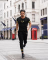 Stylish Golden RR Printed Summer Tshirt Trouser Tracksuit for Men. 