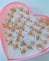 Deal of 3 China-Gold Rust Free Baby Rings - Multi Shapes - Sale Price. 