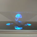 1pc Mini 3D Hologram Pyramid Display Projector Durable Video Stand Universal. 
