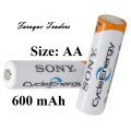 Sony Rechargeable Cell 1.2 V  (Size AA / AAA , Pack of 2 Cells). 