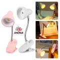 LED Mini Book Light Reading Light Mini Clip-On Study Desk Lamp Battery Powered Flexible Bedside Table Lamp Lighting Lamps - 2098. 