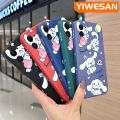 YIWESAN For Xiaomi MI Redmi 8 Case Cartoon Cinnamoroll Pattern Original Soft Silicone Shockproof Phone Case Square Edge Pattern Back Cover Softcase Full Cover Lens Camera Protective Shell. 