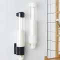 Paper Cups Dispenser Plastic Cups Holder Disposable Plastic & Paper Cups Holder Dustproof Free Punching Paper Cup Rack. 