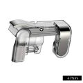 Pack Of 4 Pairs PUBG Mobile Game Controller Triggers L1R1 Game Joysticks Transparent (Metal). 