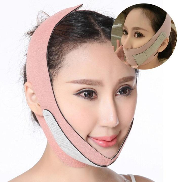 Female Melon-Seed Tinny Face Egg Tying Head Face-Lifting Tool V-Shaped Line Lifting Belt Face-Shape Bandage ,Headwear Fixing Tie
