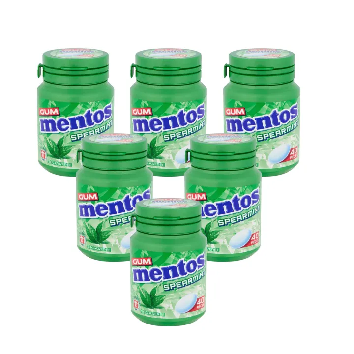 Mentos%20Chewing%20Gum%20Spearmint%20Sugar%20Free%2040%20Gums%20Jar%20(Pack%20of%206)(Imported)%20-%20Image%202