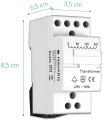 Navaris (45469.02) Door Bell Transformer 8V 12V 24V - for Wired Doorbell Chimes - DIN Rail Mountable 8VA 230V Mains Converter 8/12/24 Volts Output (Electrical Parts) - White. 