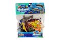 19 Pcs - Ocean Creatures Mini Sea Animal Kingdom Toy Set - For Kids Boys Girls Baby Toys Silicone Rubber Fish Action Figure Under Water Character World Wild Animals Jungle Zoo - Tiny Big Large Size. 