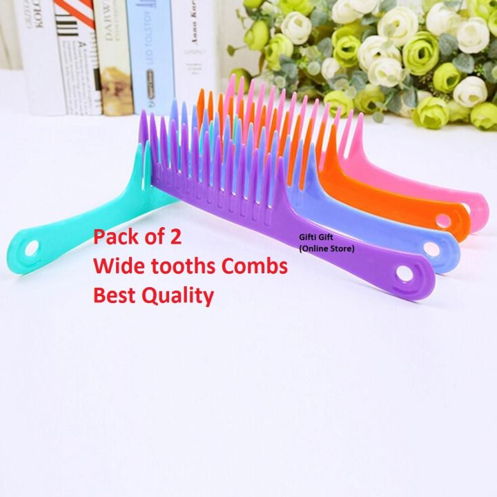 Wide%20Tooth%20Comb%20Pack%20of%202%20Wet%20Hair%20Tangling%20Big%20Tooth%20Plastic%20Comb%20Curly%20Hair%20Comb%20Hairbrush%20-%20Image%204