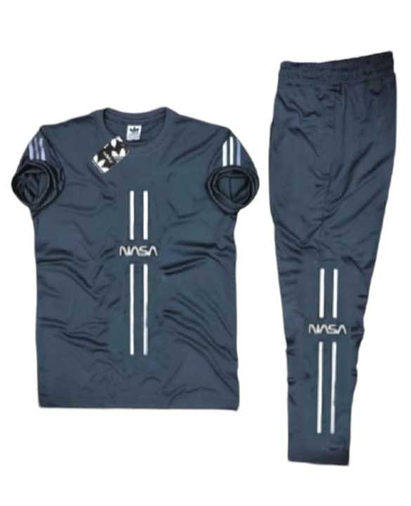 Trendy Printed Tracksuit For Men and Boys - Soft and Comfortable Fabric T Shirt and Trouser Printed Tracksuit1846
