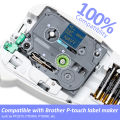 1PCS Satin Ribbon Label Tape 12mm Compatible for Brother P-touch Label Maker H110 E1000Pro Labeller TZe-R231 TZe-RN34 RE34 RE31 PCardiaCP. 