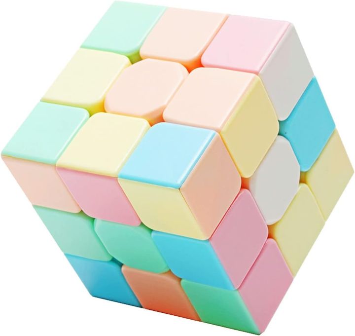 CuberSpeed Moyu MoFang Macaron Meilong 3x3 Stickerless Magic Cube Macaron Speed Cube