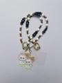 Colorful Flower Beaded Mobile Phone Charm Strap Chain Lanyard Women Girl Jewelry Phone Holder Beads Pendant Cherry - Mobile Charm - Pink. 