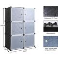 6 Cubic Plastic Cabinets With Magnetic Doors. 