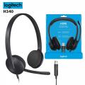 Logitech H340 USB Wired Headset WIth Noise Cancelling Microphone. 